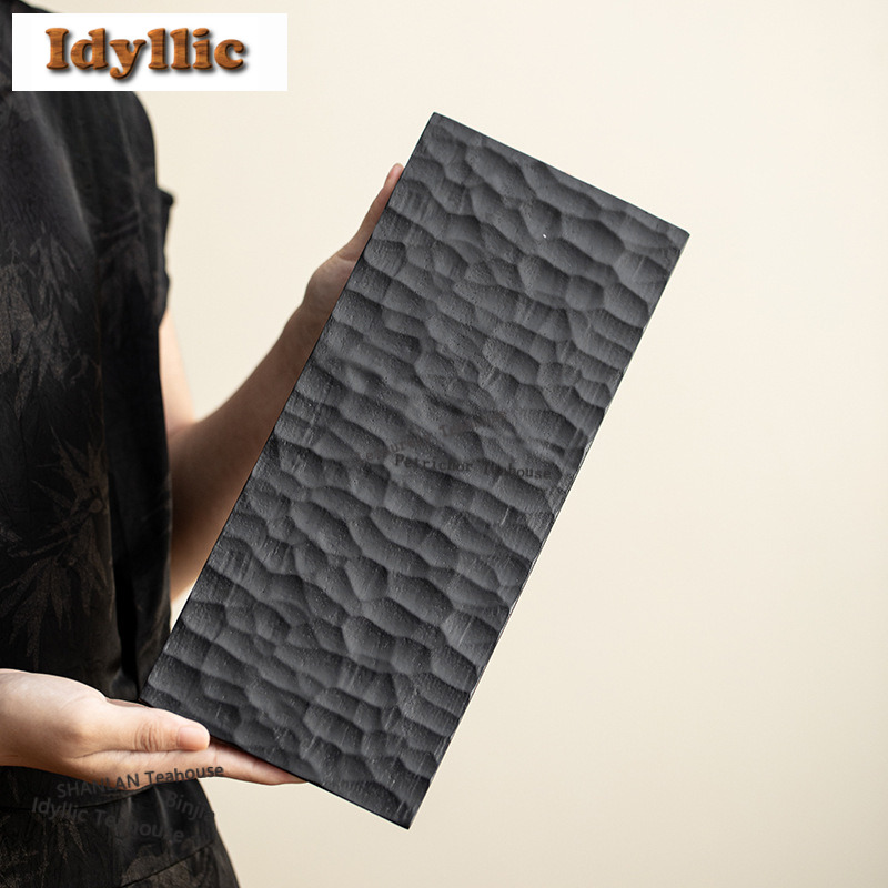Walnut Wood Carbonized Tea Tra - Bamboo Tea Tray recension och pris