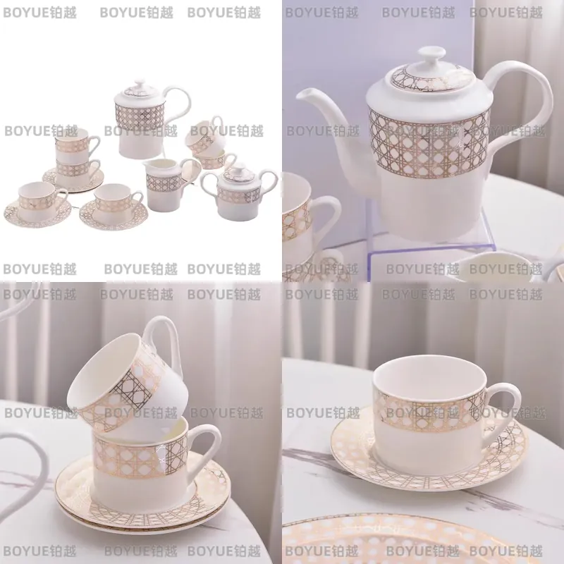 Luxury Bone China Coffee Cup S - Coffee Tea Gift Set recension och pris