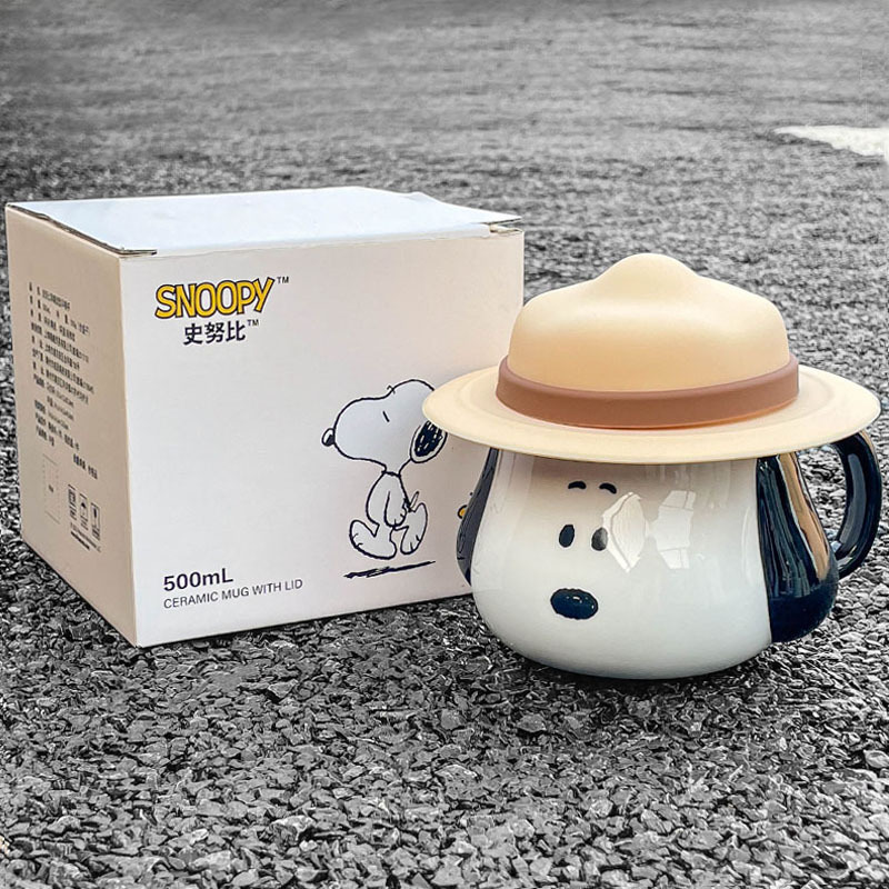 Snoopy Ceramic Mug Kawaii Cart - Coffee Tea Room recension och pris
