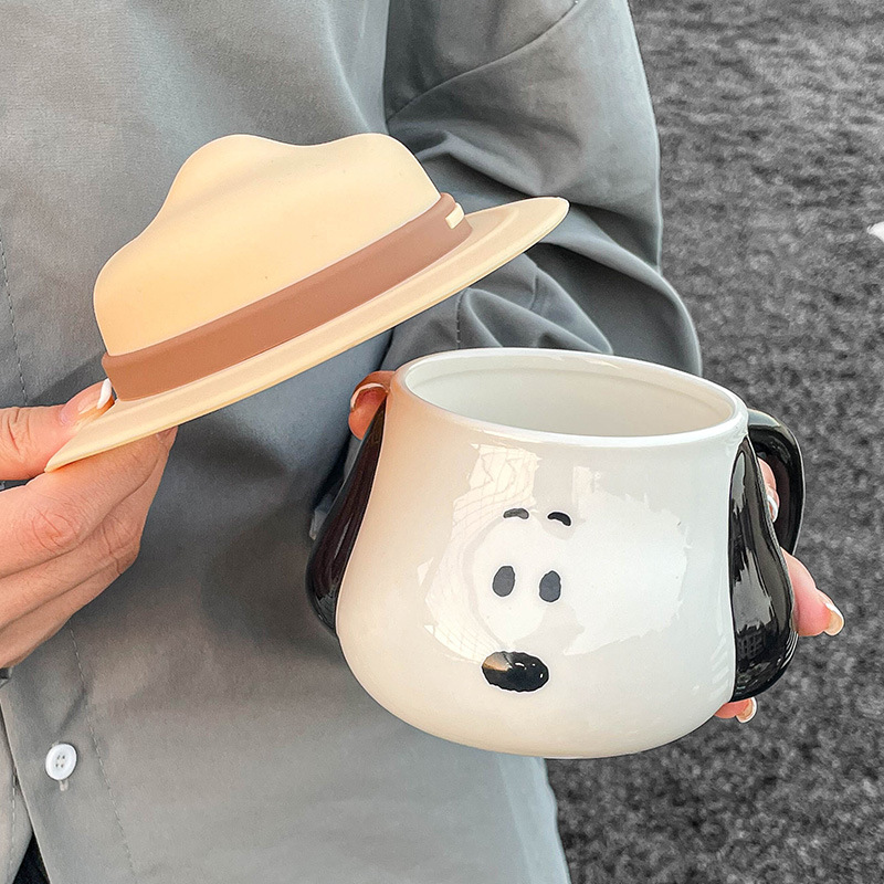 Snoopy Ceramic Mug Kawaii Cart - Coffee Tea Room recension och pris