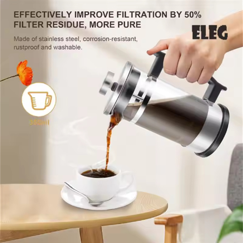 Coffee French Press Pot With F - French Press Glass recension och pris